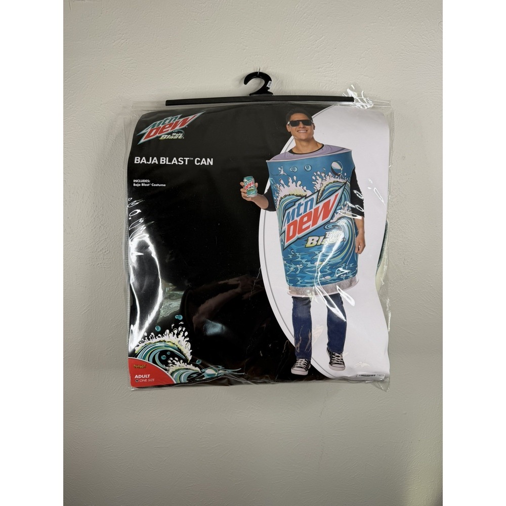 Mountain Dew BAJA BLAST Can Costume (One Size/Adult) SPIRIT HALLOWEEN Rare